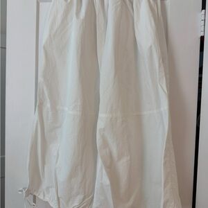 Zara white bubble midi skirt